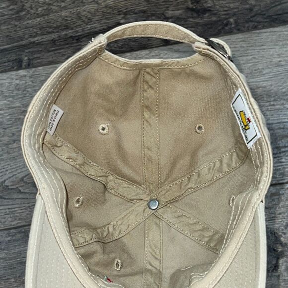 Vintage 2010 Masters Tan Khaki Hat Cap Quality Embroidered Phil Mickelson Winner - Picture 6 of 7